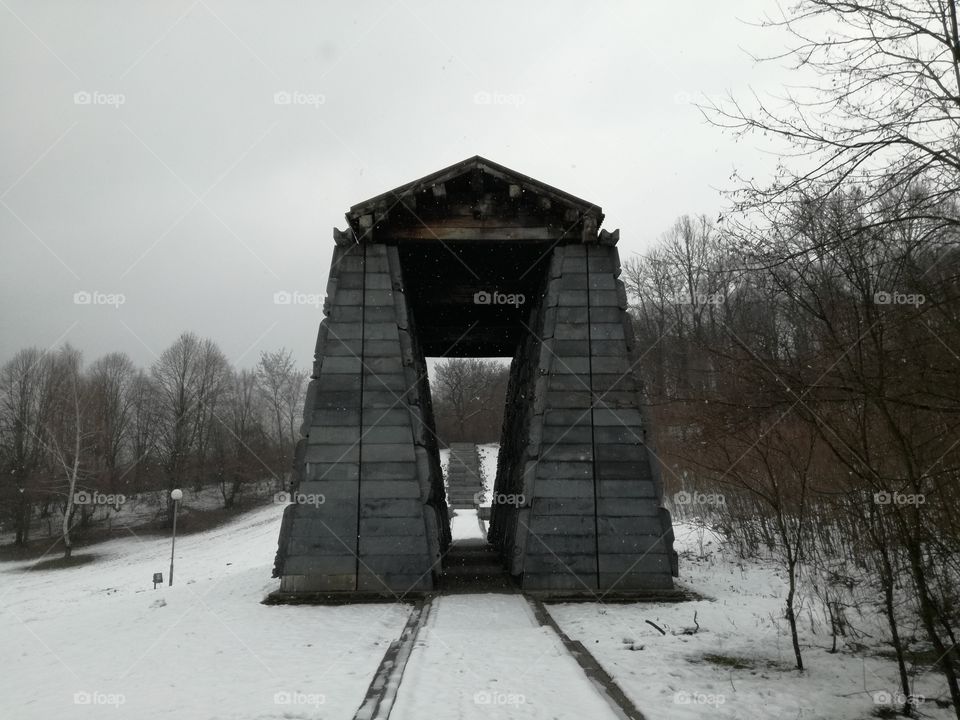 Monument modern winter