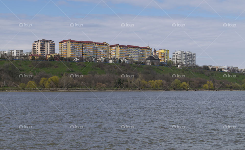 City and river landscape