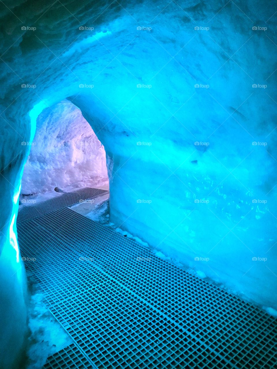 Manmade ice cave