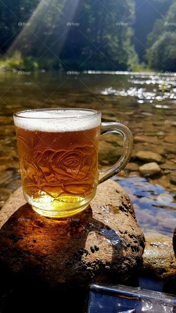 cold beer from the mountain