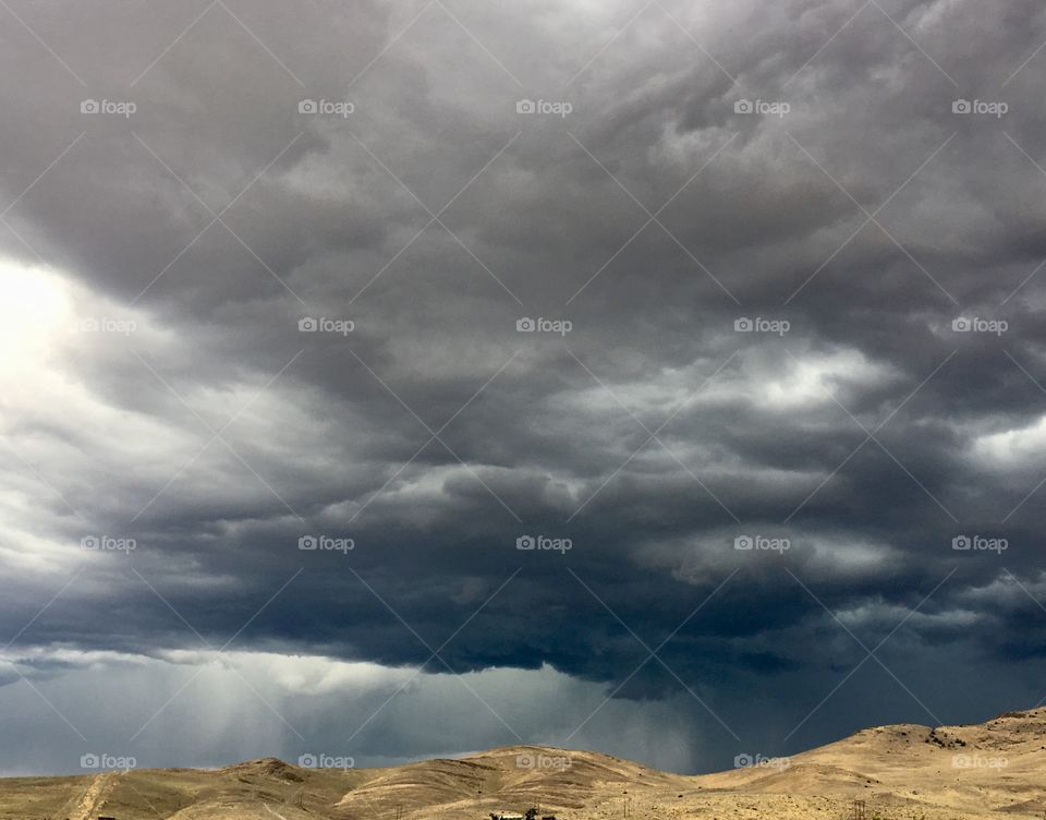 Storm system over the Sierra Nevada Mountains 