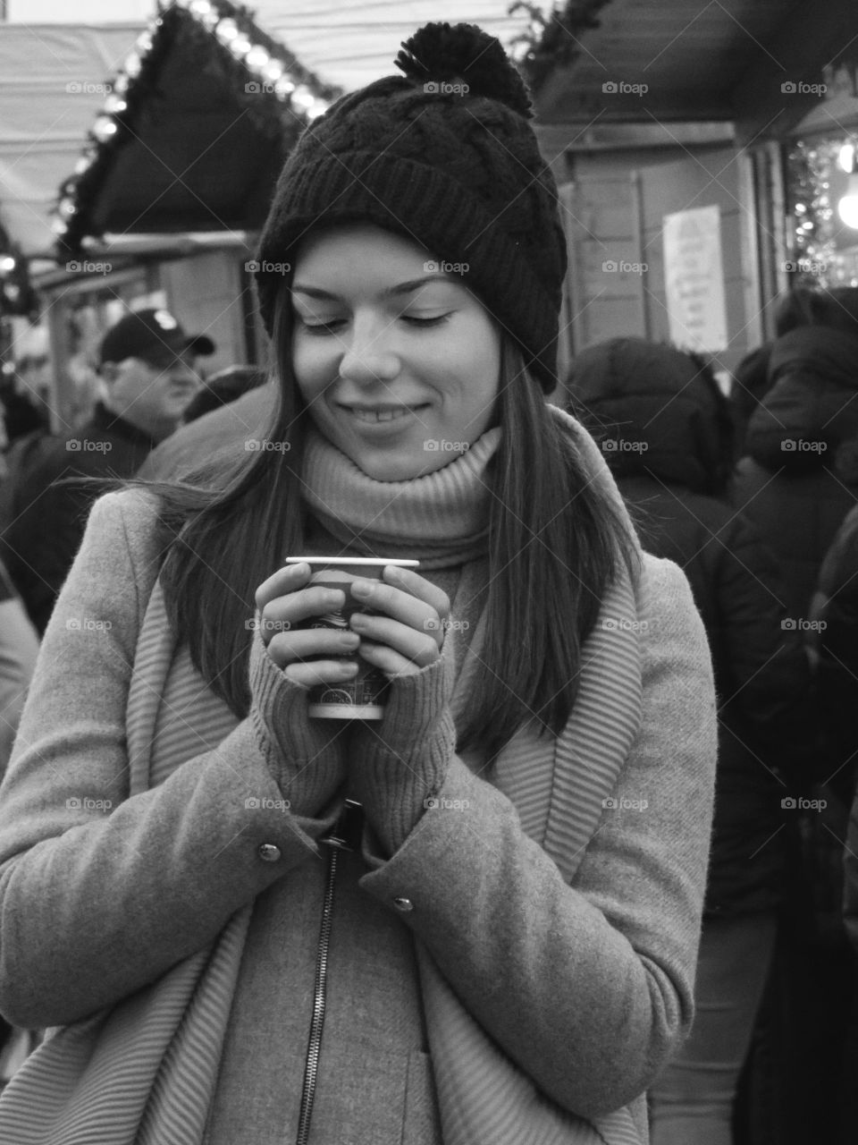 Black and white portrait