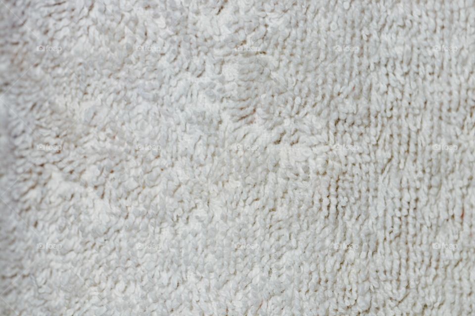 Old white towel closeup textural 