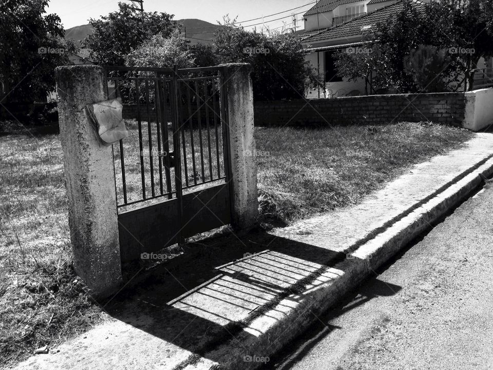 Gate to nowhere. Walking in Sami, Kefalonia and came across an empty plot but which still had the original gate.