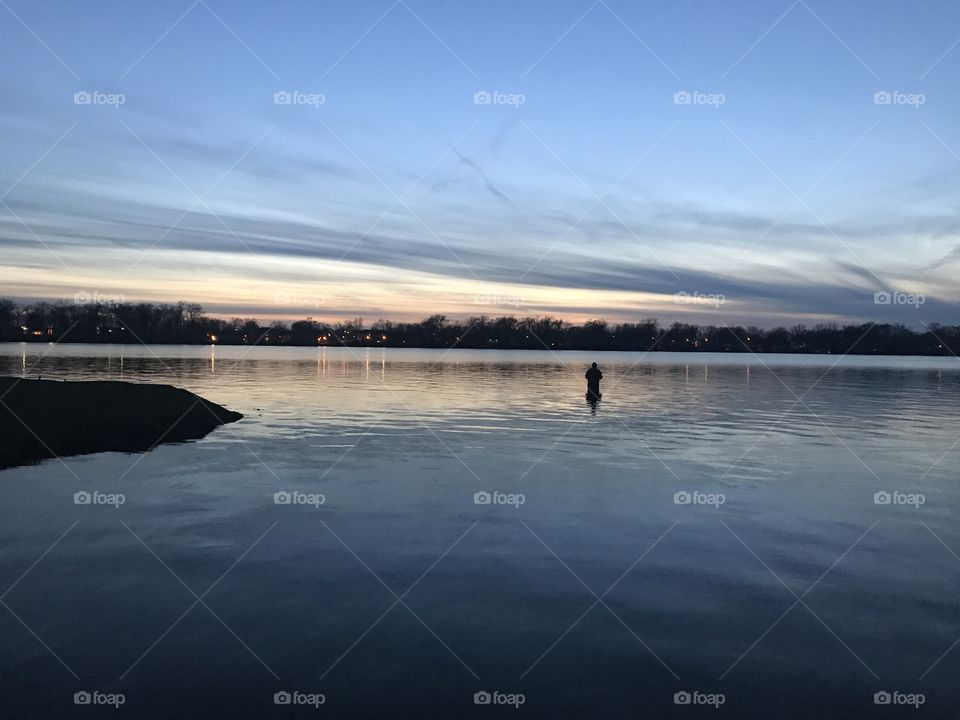 Sunset at Pike Lake, Warsaw IN