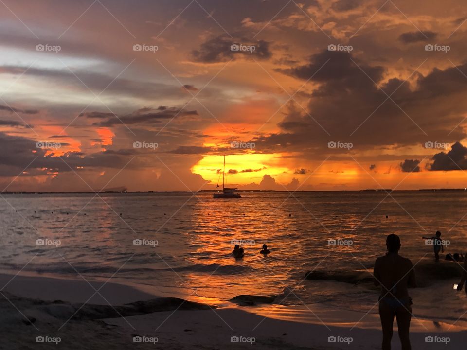 Amazing Sunset at Isla Mujeres