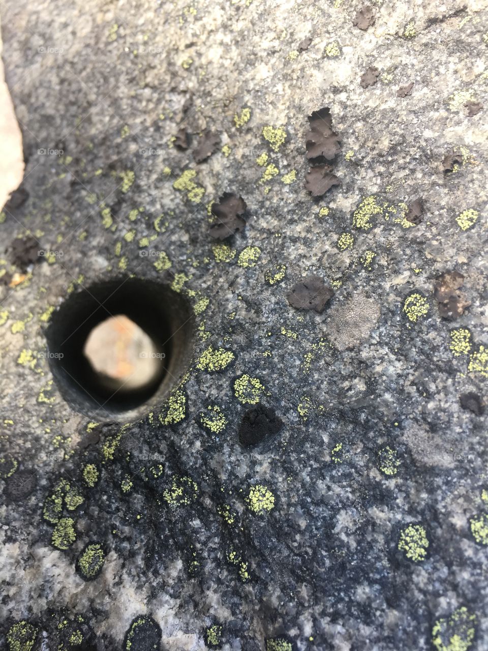 A hole in a rock