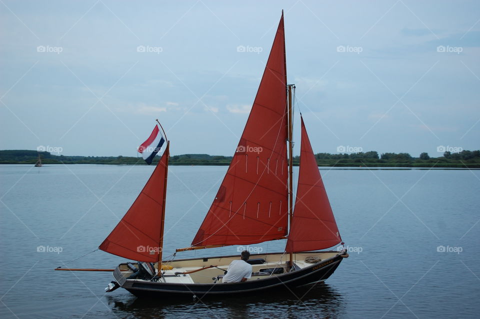 little sailboat