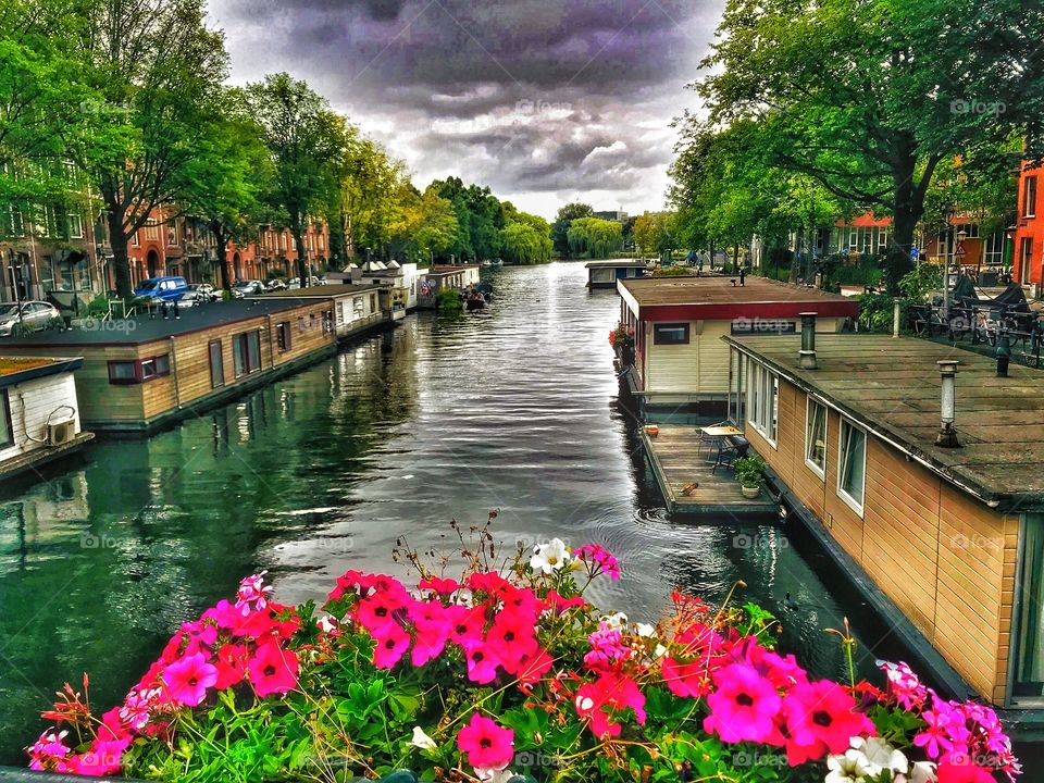 Amsterdam canals.