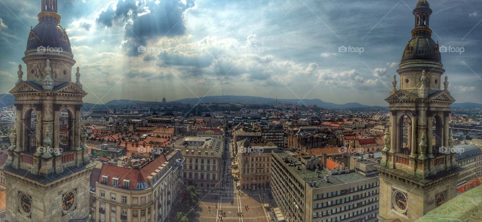 View from Basilica . Budapest, Hungary 
