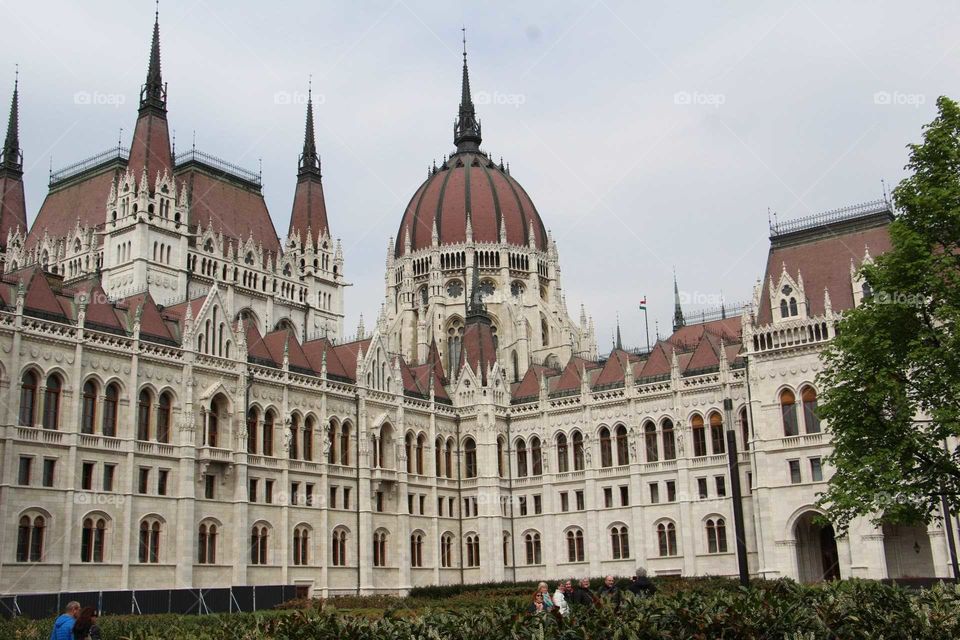 A side of Parliament in Budapest