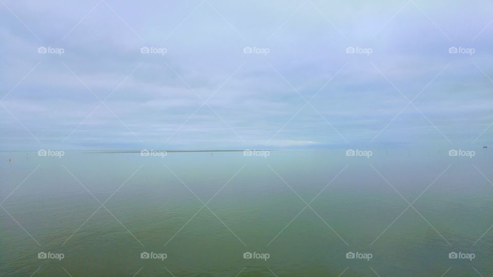 Empty sea and sky