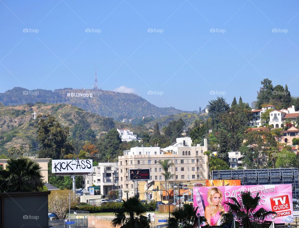 View of Hollywood California