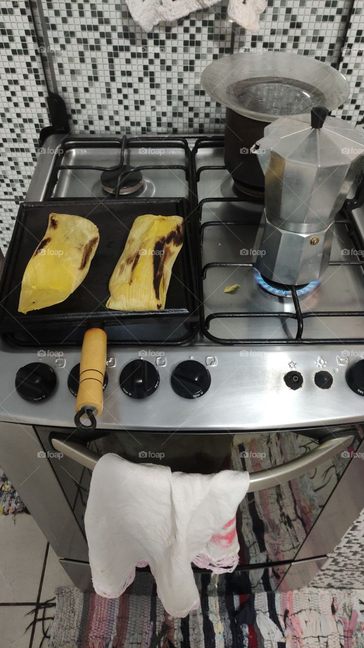 pamonha, café, café damanha