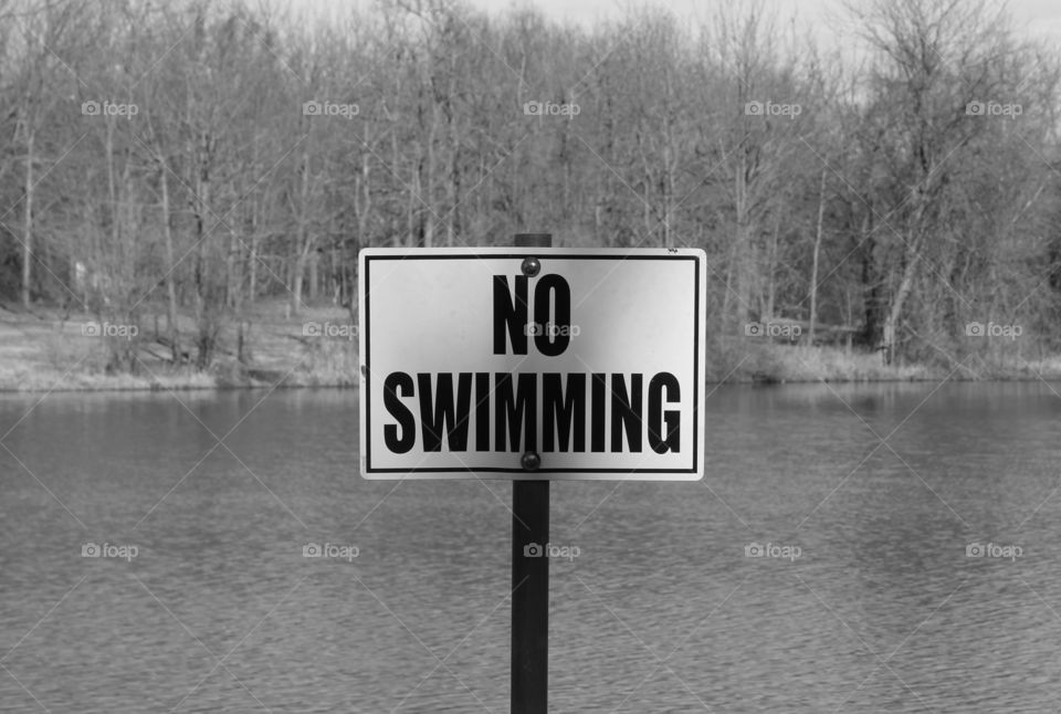 no swimming