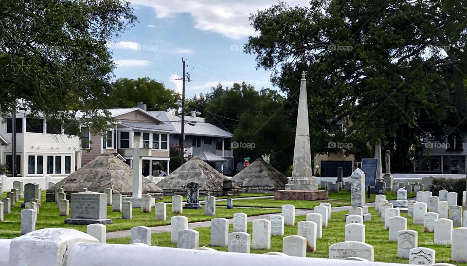 Military gravesites.