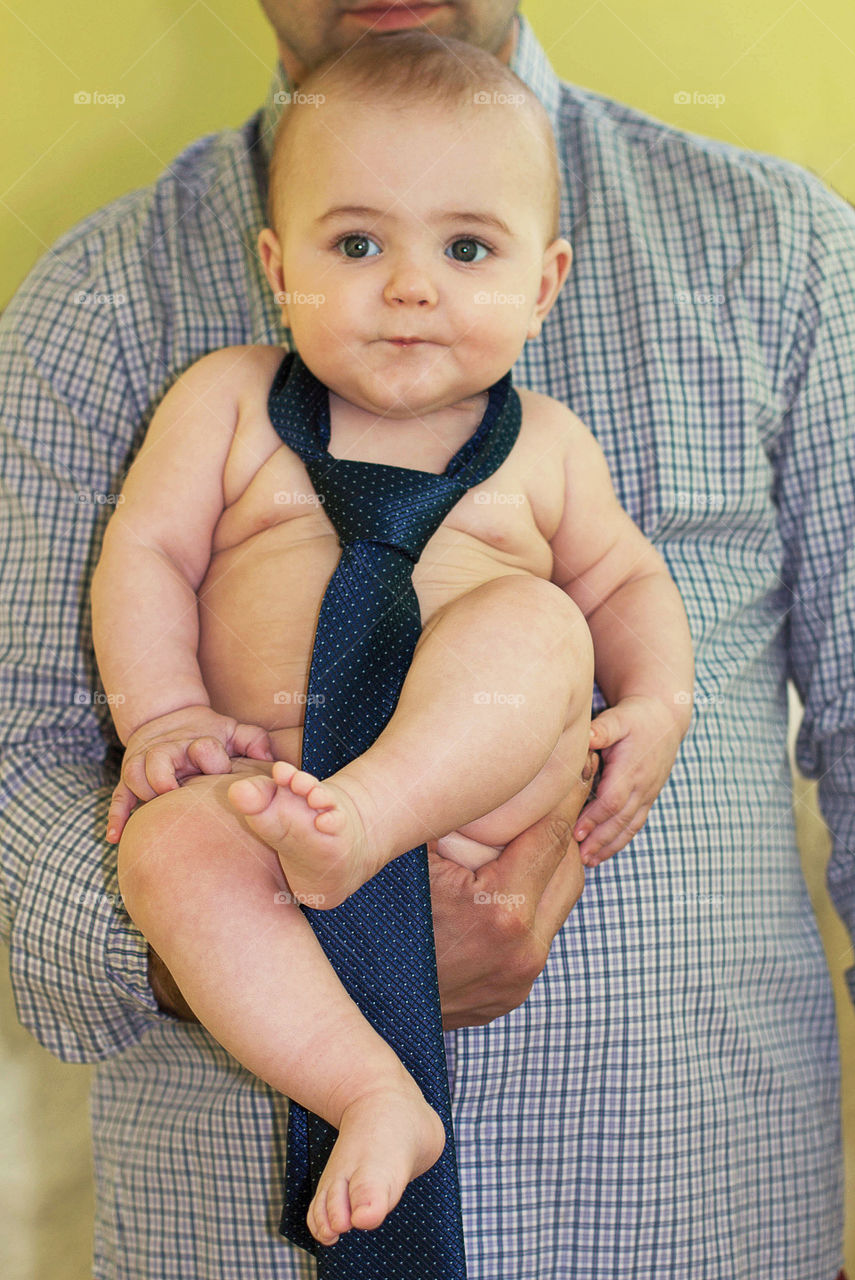 baby in a tie