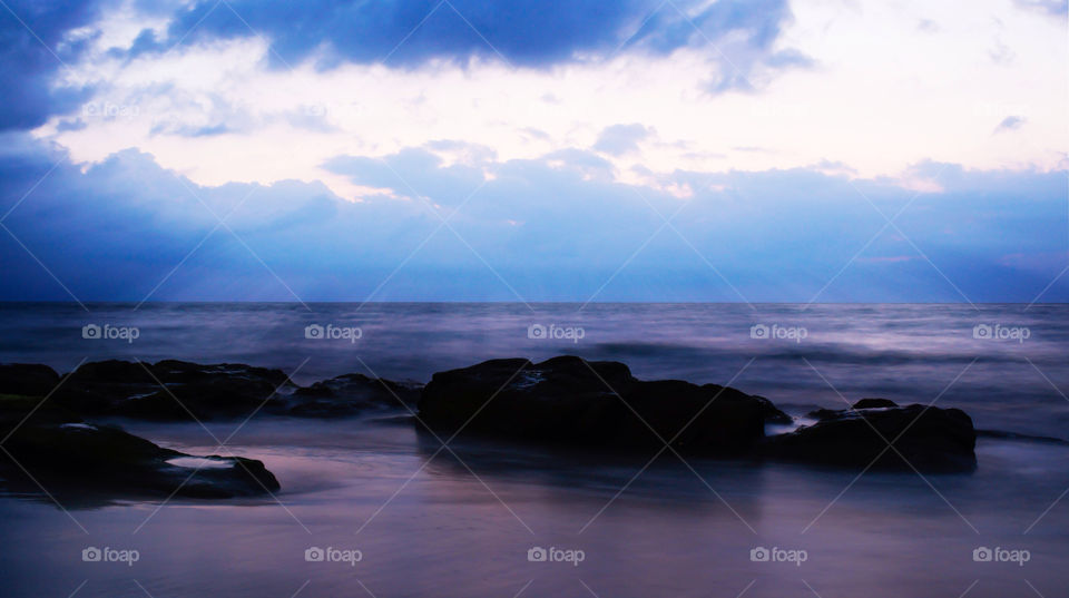 beach ocean light dark by kbuntu