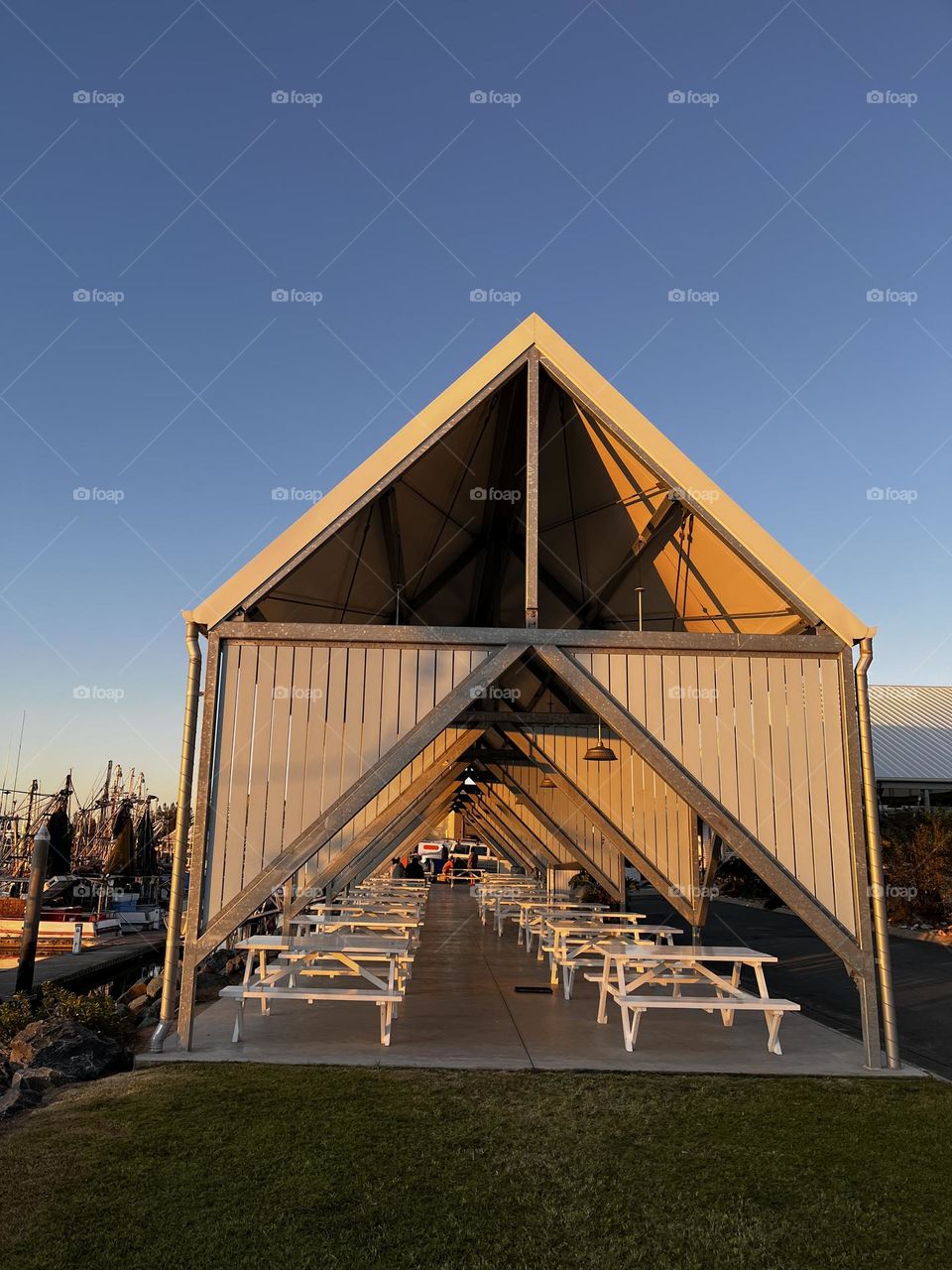 Architecture triangle building 