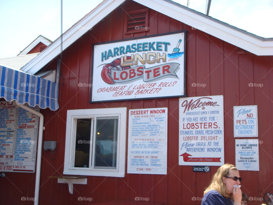 Haraseekit Harbor Lobster. Lobster shack in Haraseekit Harbor, Maine