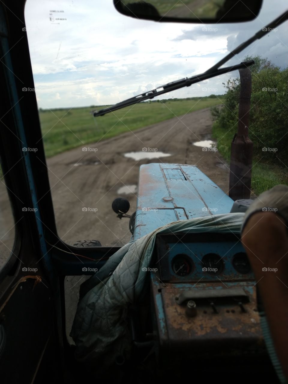View from tractor