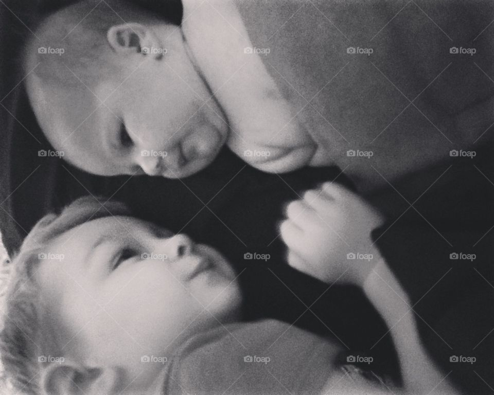 Sibling bonding time 