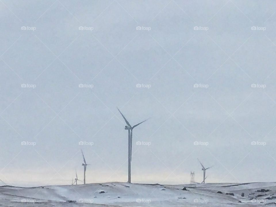 North Dakota wind turbines 