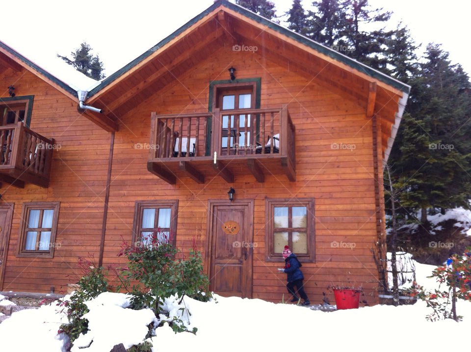 Winter time in elati trikala