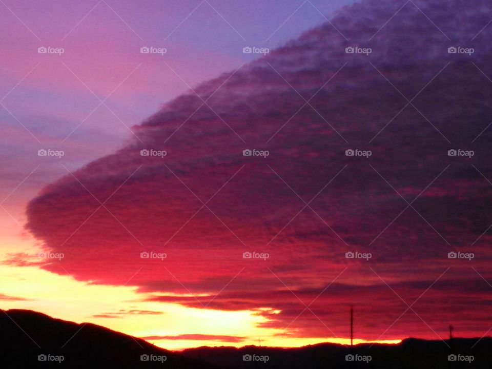Arizona   cochise county sunset sky