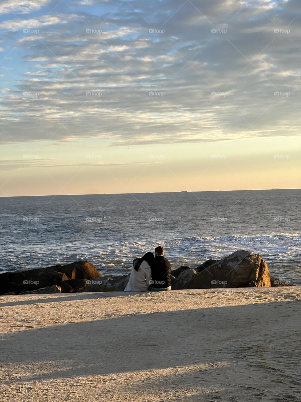 Lovers in the sunset