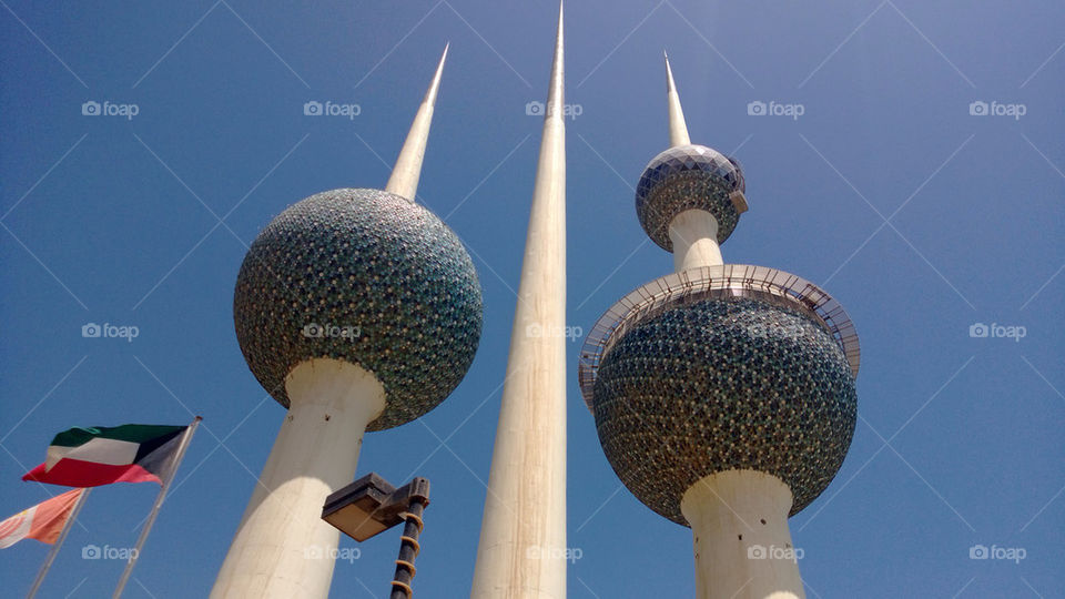 The Kuwait water towers