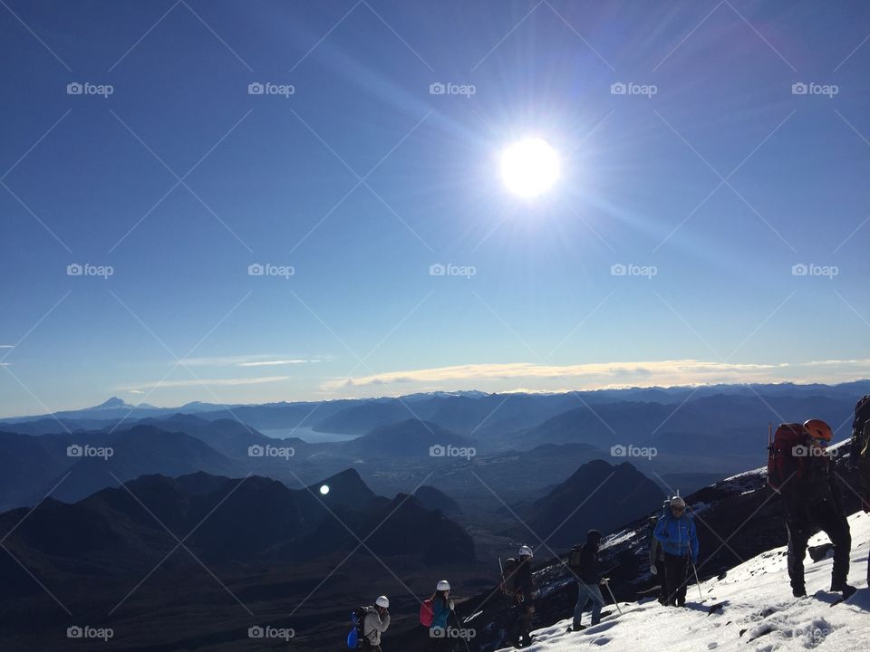 Climbing Volcán Villarrica in southern Chile 