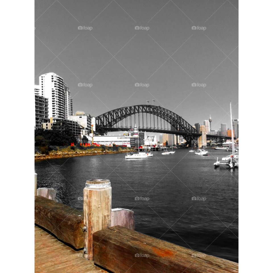 australia city bridge harbour by fairybelle