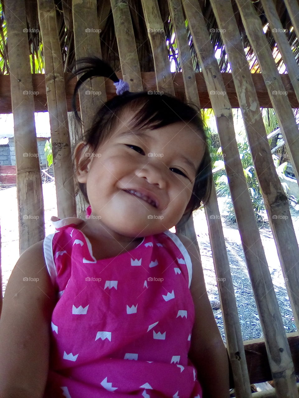 Who says she's not cute? 

I called my baby sister and shouted "smile!" then this is what I've captured. She's so cute!