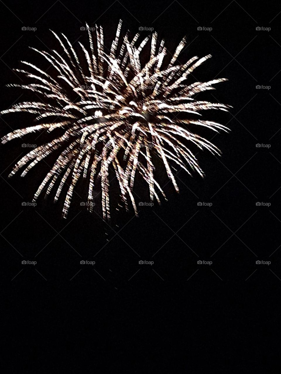 Fireworks on the beach