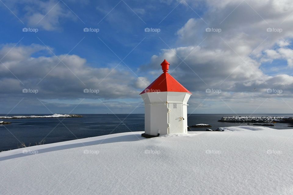 Winter lighthouse