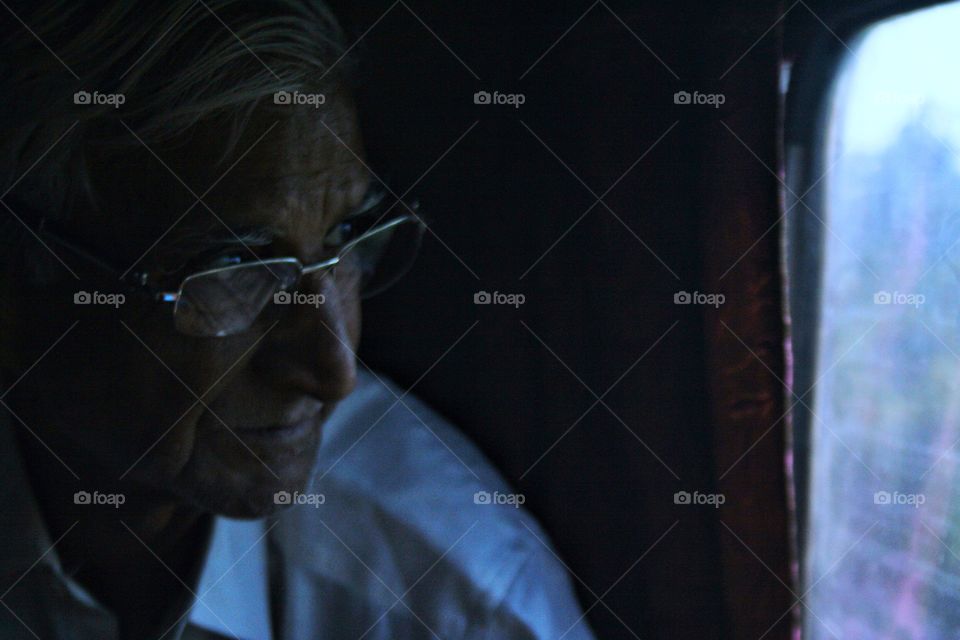 An old man I met while visiting Jaipur, India.