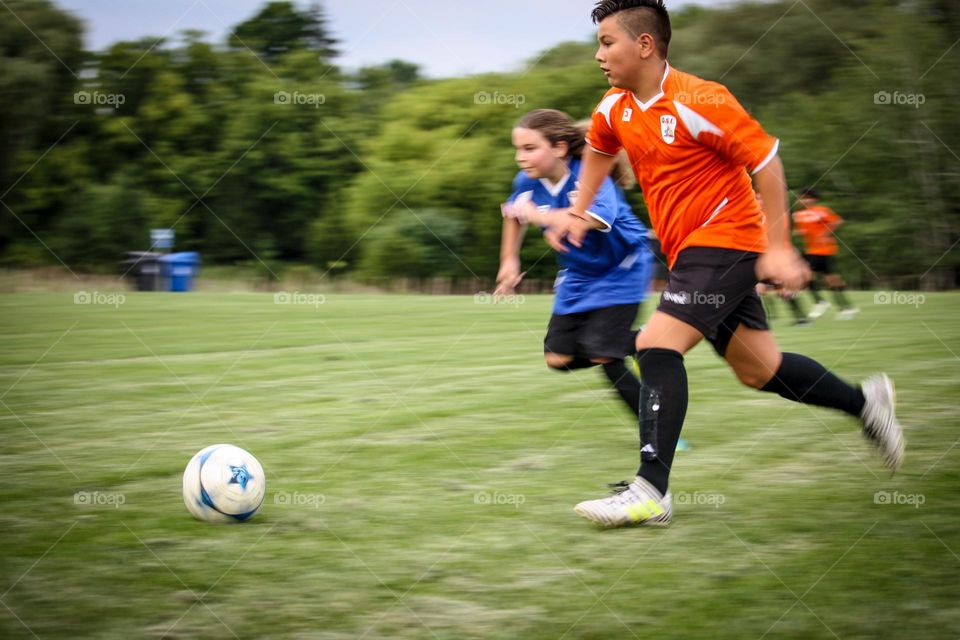 Soccer outdoors