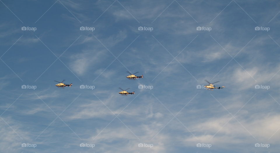 Helicopters in Formation