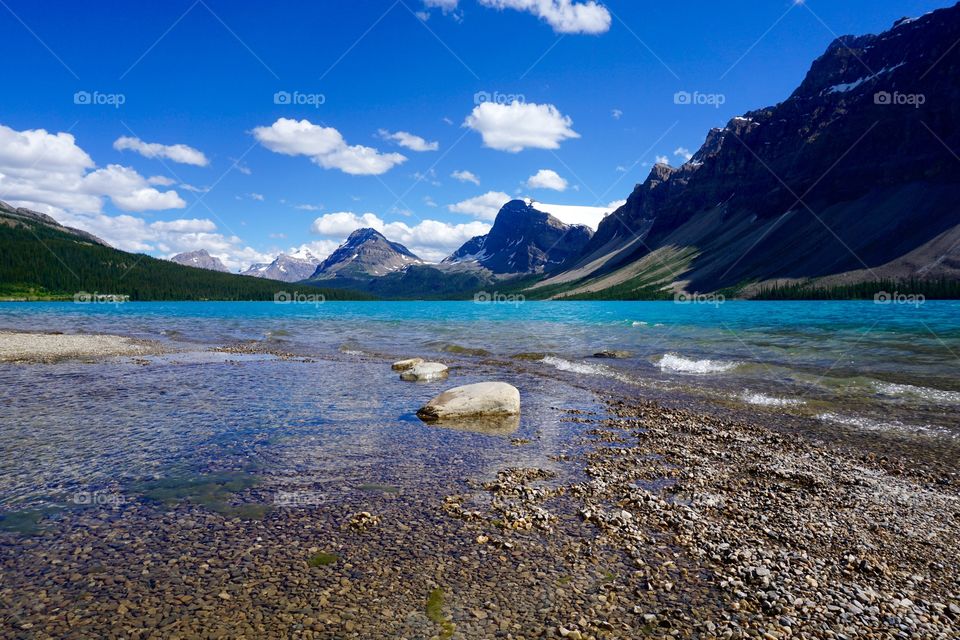 Wonderful blue water in Canada.