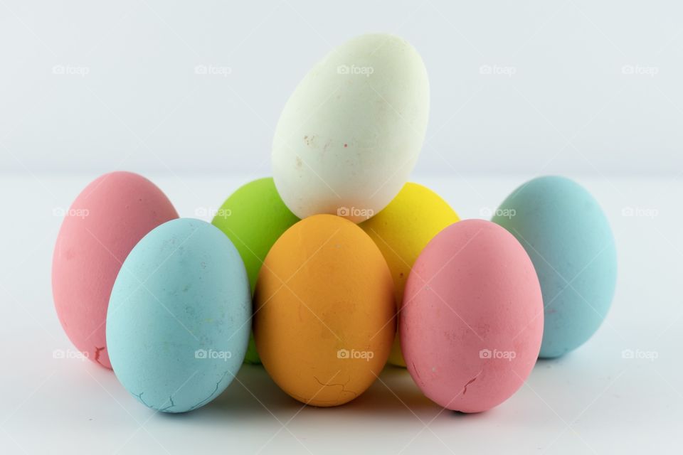 Colorful easter eggs