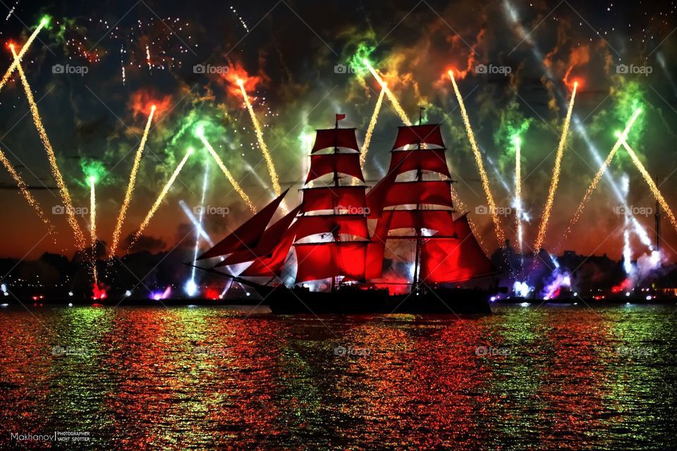 Scarlet sails in Saint-Petersburg 2017
