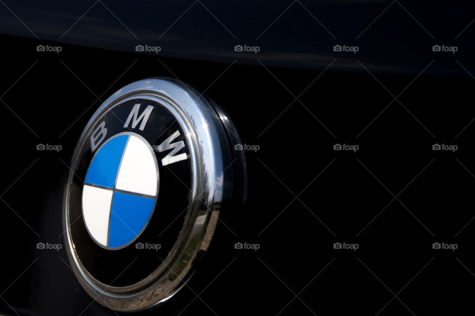 BMW sign logo on trunk
