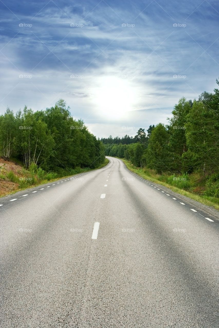 View of a empty road