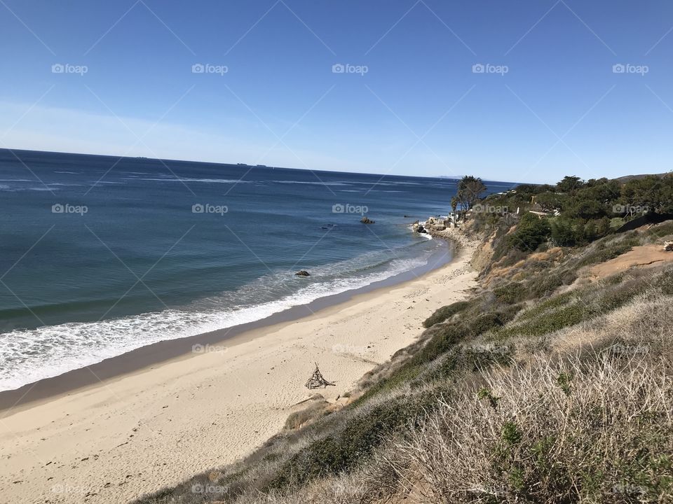 Beach in Malibu California