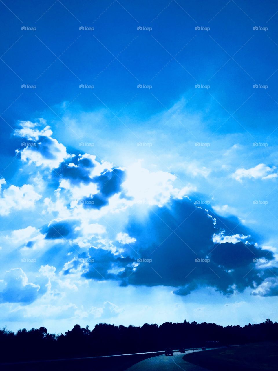 Beautiful sky on the drive home