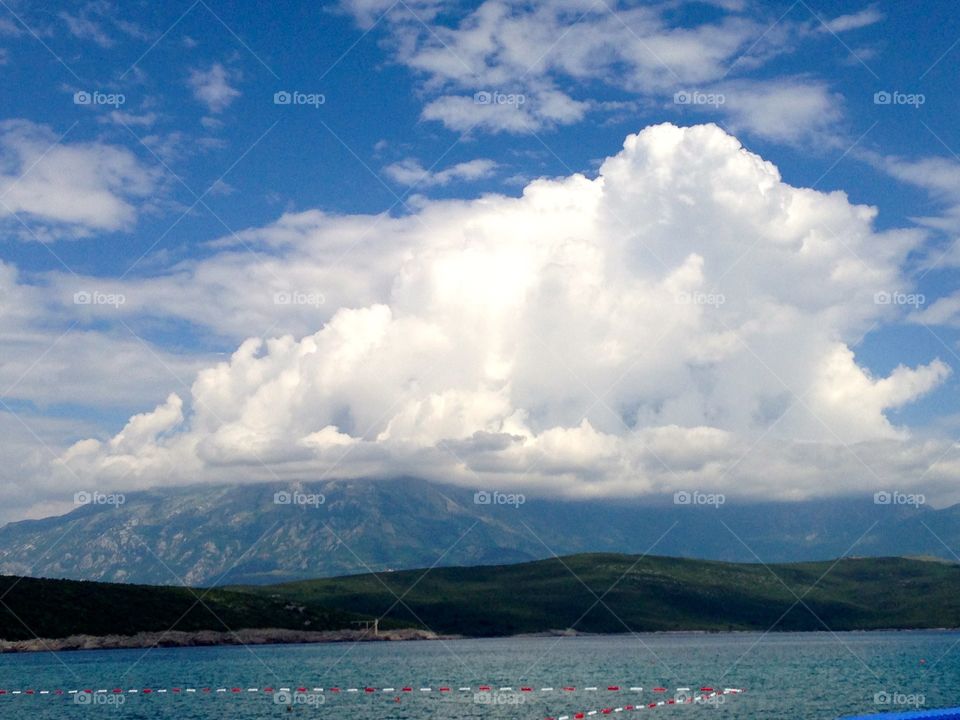 Beach scene, Montenegro