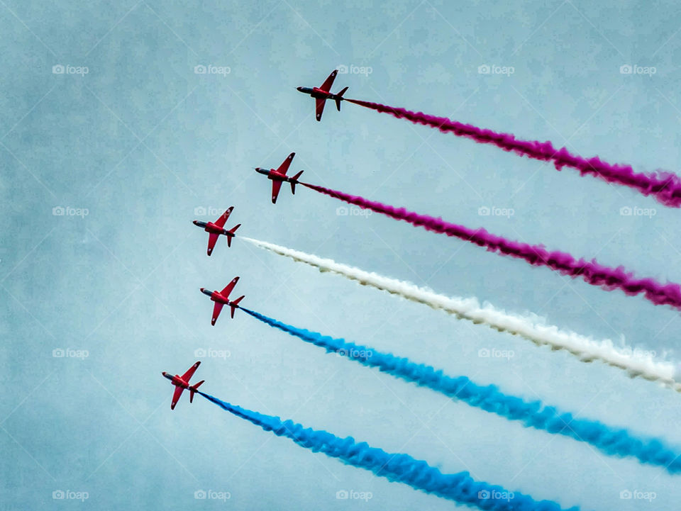 Trailing Red, White and Blue