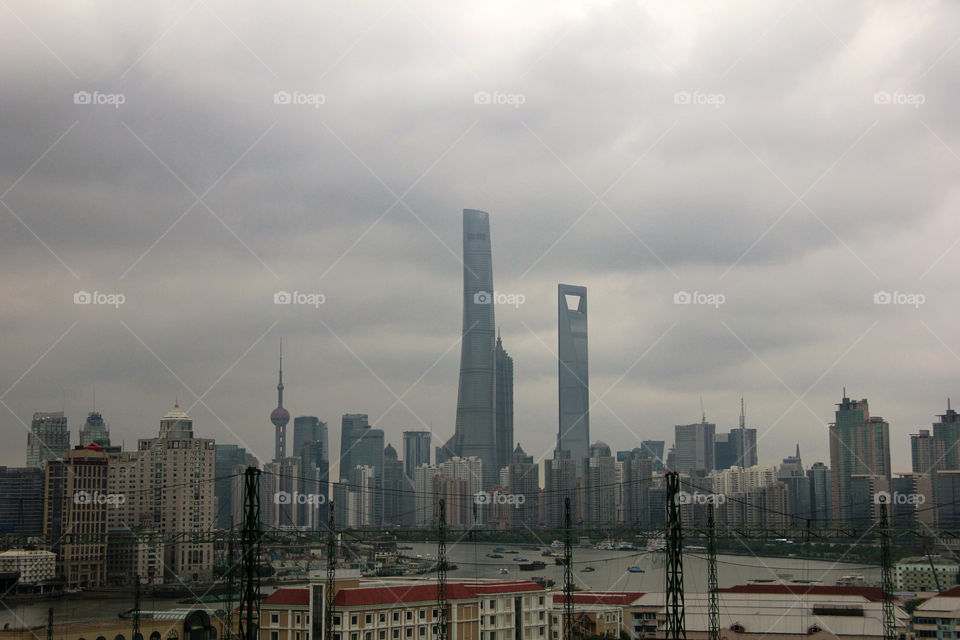 Shanghai skyline, China