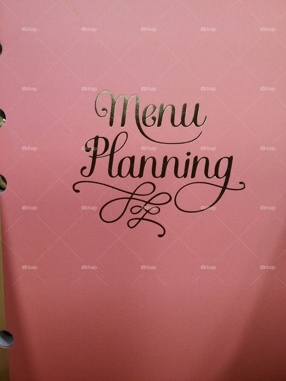 menu planning sign